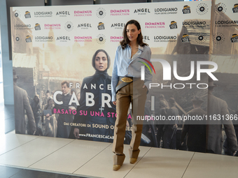 Romana Maggiora Vergano attends the photocall for ''Francesca Cabrini'' at Cinema Adriano in Rome, Italy, on October 2, 2024. (