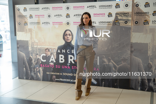 Romana Maggiora Vergano attends the photocall for ''Francesca Cabrini'' at Cinema Adriano in Rome, Italy, on October 2, 2024. 