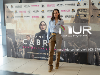 Romana Maggiora Vergano attends the photocall for ''Francesca Cabrini'' at Cinema Adriano in Rome, Italy, on October 2, 2024. (