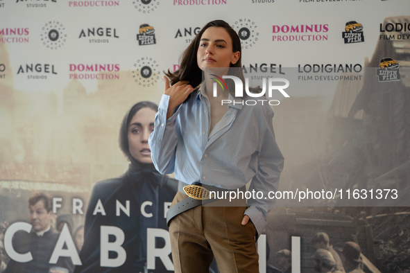 Romana Maggiora Vergano attends the photocall for ''Francesca Cabrini'' at Cinema Adriano in Rome, Italy, on October 2, 2024. 