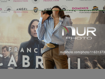 Romana Maggiora Vergano attends the photocall for ''Francesca Cabrini'' at Cinema Adriano in Rome, Italy, on October 2, 2024. (