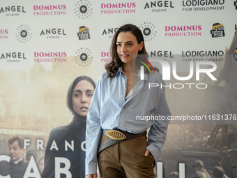 Romana Maggiora Vergano attends the photocall for ''Francesca Cabrini'' at Cinema Adriano in Rome, Italy, on October 2, 2024. (