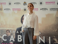 Cristiana Dell'Anna attends the photocall for ''Francesca Cabrini'' at Cinema Adriano in Rome, Italy, on October 2, 2024. (