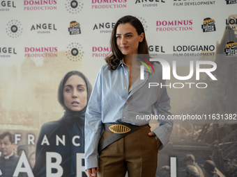 Romana Maggiora Vergano attends the photocall for ''Francesca Cabrini'' at Cinema Adriano in Rome, Italy, on October 2, 2024. (