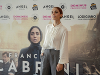 Cristiana Dell'Anna attends the photocall for ''Francesca Cabrini'' at Cinema Adriano in Rome, Italy, on October 2, 2024. (