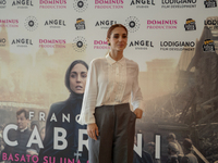 Cristiana Dell'Anna attends the photocall for ''Francesca Cabrini'' at Cinema Adriano in Rome, Italy, on October 2, 2024. (