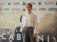 Cristiana Dell'Anna attends the photocall for ''Francesca Cabrini'' at Cinema Adriano in Rome, Italy, on October 2, 2024. (