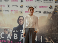 Cristiana Dell'Anna attends the photocall for ''Francesca Cabrini'' at Cinema Adriano in Rome, Italy, on October 2, 2024. (