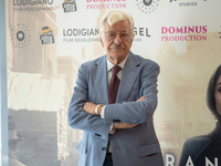 Giancarlo Giannini attends the photocall for ''Francesca Cabrini'' at Cinema Adriano in Rome, Italy, on October 2, 2024. (