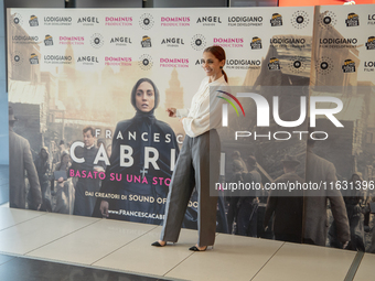 Cristiana Dell'Anna attends the photocall for ''Francesca Cabrini'' at Cinema Adriano in Rome, Italy, on October 2, 2024. (