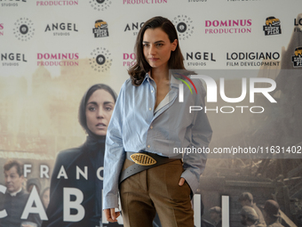 Romana Maggiora Vergano attends the photocall for ''Francesca Cabrini'' at Cinema Adriano in Rome, Italy, on October 2, 2024. (