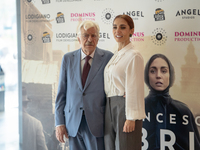 Giancarlo Giannini and Cristiana Dell'Anna attend the photocall for ''Francesca Cabrini'' at Cinema Adriano in Rome, Italy, on October 2, 20...