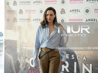 Romana Maggiora Vergano attends the photocall for ''Francesca Cabrini'' at Cinema Adriano in Rome, Italy, on October 2, 2024. (