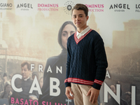 Federico Ielapi attends the photocall for ''Francesca Cabrini'' at Cinema Adriano in Rome, Italy, on October 2, 2024. (