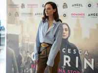 Romana Maggiora Vergano attends the photocall for ''Francesca Cabrini'' at Cinema Adriano in Rome, Italy, on October 2, 2024. (