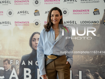 Romana Maggiora Vergano attends the photocall for ''Francesca Cabrini'' at Cinema Adriano in Rome, Italy, on October 2, 2024. (