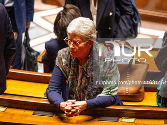 Genevieve Darrieussecq, Minister for Health and Access to Care, is seen during the session of questions to the government at the National As...