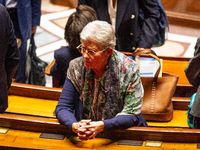 Genevieve Darrieussecq, Minister for Health and Access to Care, is seen during the session of questions to the government at the National As...