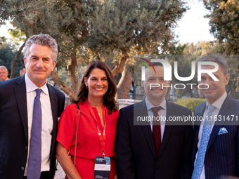 Achielas Tsaltas, the president of the Athens Democracy Forum, Haris Doukas, the Mayor of Athens, and Stephen Dunbar-Johnson, the president...