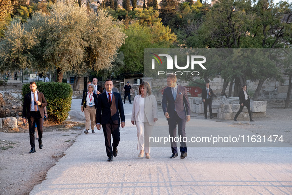 Achielas Tsaltas, the president of the Athens Democracy Forum, Haris Doukas, the Mayor of Athens, and the President of the Hellenic Republic...