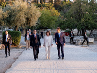 Achielas Tsaltas, the president of the Athens Democracy Forum, Haris Doukas, the Mayor of Athens, and the President of the Hellenic Republic...