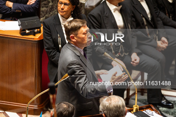 Jean-Louis Thi?riot, Minister attached to the Minister for the Armed Forces and Veterans, speaks during the session of questions to the gove...