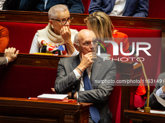 Didier Migaud, Keeper of the Seals and Minister of Justice, is seen during the session of questions to the government at the National Assemb...