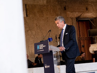 Stephen Dunbar-Johnson, the president of International of The New York Times Company, speaks at the Athens Democracy Forum. The President of...