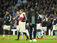 Vincent Kompany head coach of Bayern Munich after lossing the UEFA Champions League 2024/25 League Phase MD2 match between Aston Villa FC an...