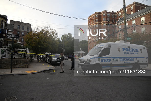 A 40-year-old man, Kavon Reid, is shot and killed in Bronx, New York, United States, on October 2, 2024. On Wednesday afternoon, at approxim...