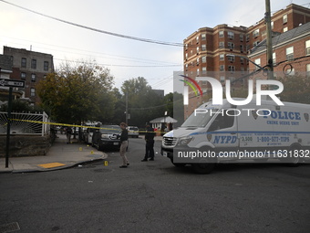 A 40-year-old man, Kavon Reid, is shot and killed in Bronx, New York, United States, on October 2, 2024. On Wednesday afternoon, at approxim...