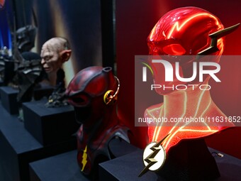 A handmade model is displayed at the Wonder Festival 2024 in Shanghai, China, on October 2, 2024. (