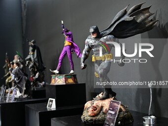 A handmade model is displayed at the Wonder Festival 2024 in Shanghai, China, on October 2, 2024. (