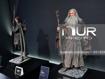 A handmade model is displayed at the Wonder Festival 2024 in Shanghai, China, on October 2, 2024. (