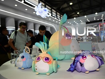 A handmade model is displayed at the Wonder Festival 2024 in Shanghai, China, on October 2, 2024. (