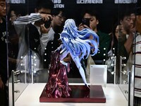 A handmade model is displayed at the Wonder Festival 2024 in Shanghai, China, on October 2, 2024. (