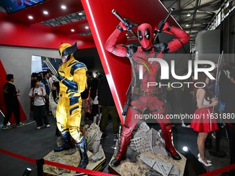 A handmade model is displayed at the Wonder Festival 2024 in Shanghai, China, on October 2, 2024. (