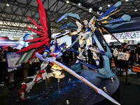 A handmade model is displayed at the Wonder Festival 2024 in Shanghai, China, on October 2, 2024. (