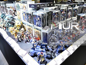 A handmade model is displayed at the Wonder Festival 2024 in Shanghai, China, on October 2, 2024. (