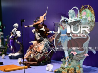 A handmade model is displayed at the Wonder Festival 2024 in Shanghai, China, on October 2, 2024. (