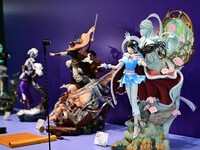 A handmade model is displayed at the Wonder Festival 2024 in Shanghai, China, on October 2, 2024. (