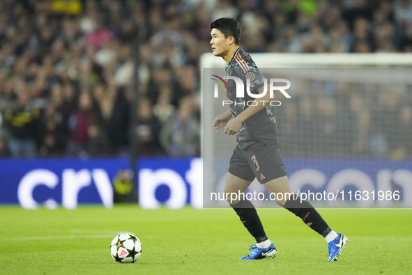 Min-jae Kim centre-back of Bayern Munich and Korea South during the UEFA Champions League 2024/25 League Phase MD2 match between Aston Villa...