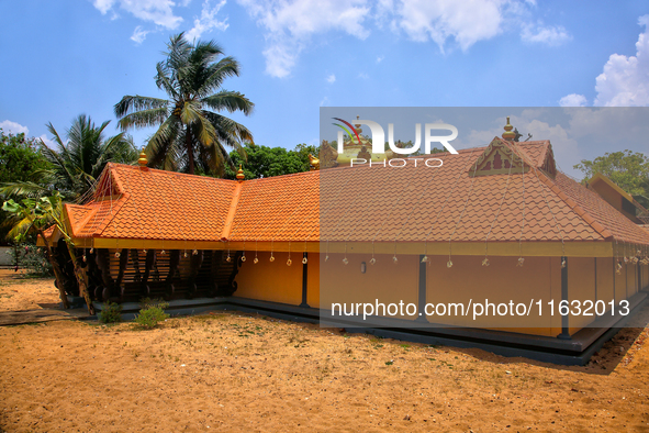 Shangumugham Devi Temple is in Thiruvananthapuram (Trivandrum), Kerala, India, on April 2, 2024. 