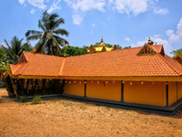 Shangumugham Devi Temple is in Thiruvananthapuram (Trivandrum), Kerala, India, on April 2, 2024. (