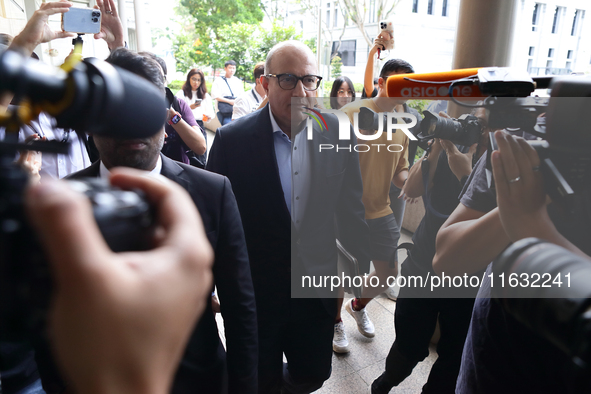 S. Iswaran, Singapore's former transport minister, arrives at the Supreme Court for sentencing after pleading guilty to bribery, obstruction...