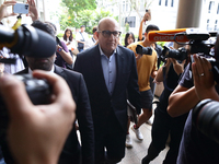 S. Iswaran, Singapore's former transport minister, arrives at the Supreme Court for sentencing after pleading guilty to bribery, obstruction...