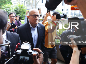 S. Iswaran, Singapore's former transport minister, arrives at the Supreme Court for sentencing after pleading guilty to bribery, obstruction...