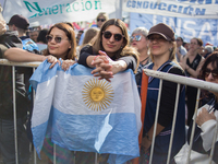 Thousands of students mobilize to the Congress of the Nation of Argentina against the presidential veto on university funding in Buenos Aire...