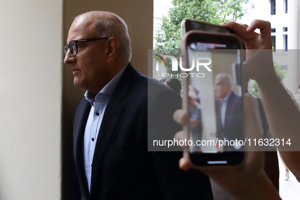 S. Iswaran, Singapore's former transport minister, leaves the Supreme Court in Singapore on October 3, 2024, after being sentenced to 12 mon...