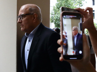 S. Iswaran, Singapore's former transport minister, leaves the Supreme Court in Singapore on October 3, 2024, after being sentenced to 12 mon...